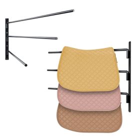 VEVOR Wall Mounted Saddle Rack Three Tiers Swing Out Saddle Pad Holder