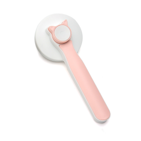Cat Grooming Brush, Self Cleaning Slicker Brushes For Dogs Pet Hair Removal Comb Stainless Steel Needle Cat Brush Self Cleaning For Cats Dogs Hai (Color: Pink)